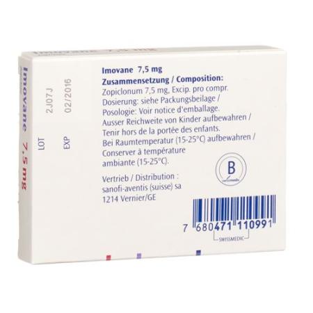 Imovane film tabl 7.5 mg 30 pcs - PrimeCare Global