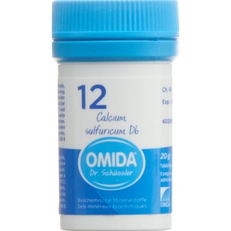 Omida Schuessler Nr12 Calcium sulfuricum Tabl D 6 Ds 20 g - PrimeCare Global