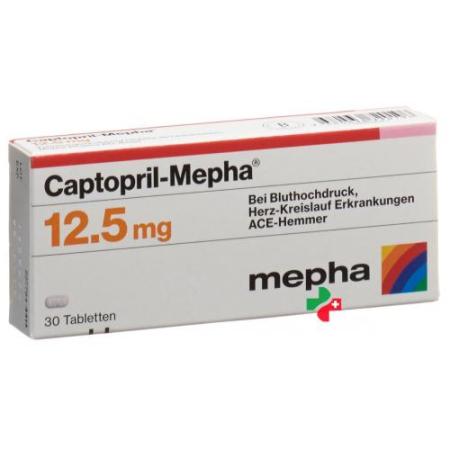 Captopril Mepha 12.5 mg 30 tablets - PrimeCare Global