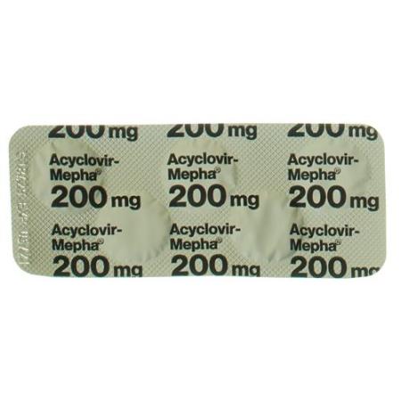 Acyclovir-Mepha Tabl 200 mg 25 pcs - PrimeCare Global
