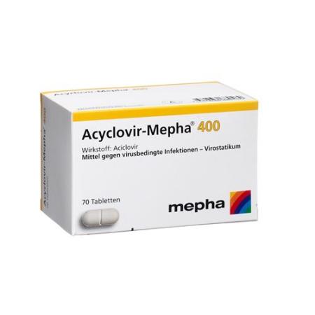 Acyclovir-Mepha Tabl 400 mg 70 pcs - PrimeCare Global