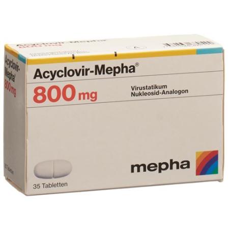Acyclovir-Mepha Tabl 800 mg 35 pcs - PrimeCare Global