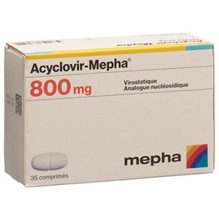 Acyclovir-Mepha Tabl 800 mg 35 pcs - PrimeCare Global