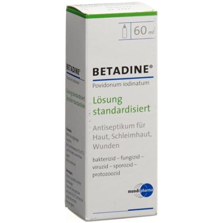 Betadine solution standardized L&ouml;s Fl 60 ml - PrimeCare Global