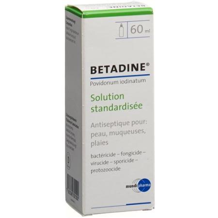 Betadine solution standardized L&ouml;s Fl 60 ml - PrimeCare Global