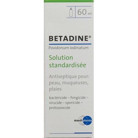 Betadine solution standardized L&ouml;s Fl 60 ml - PrimeCare Global