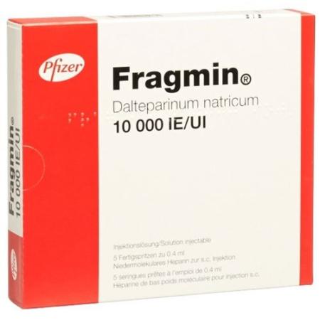 Fragmin Inj L&ouml;s 10000 IU/0.4ml 5 Fertspr 0.4 ml - PrimeCare Global