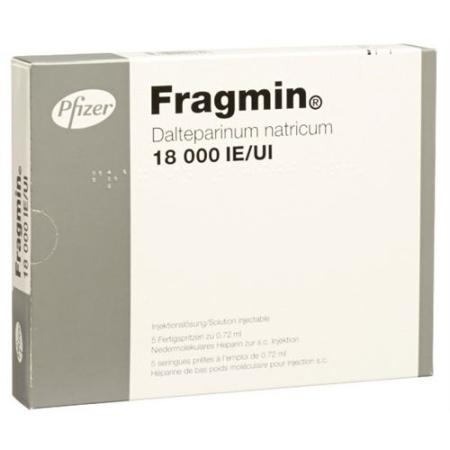 Fragmin Inj L&ouml;s 18000 IU/0.72ml 5 Fertspr 0.72 ml - PrimeCare Global