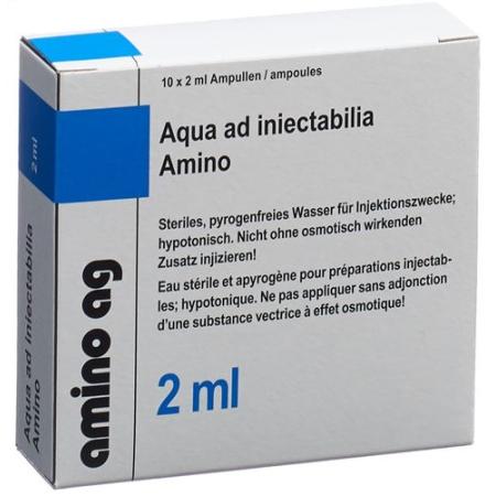 Aqua ad injectabilia Amino Inj L&ouml;s 2ml ampoules 10 pcs - PrimeCare Global
