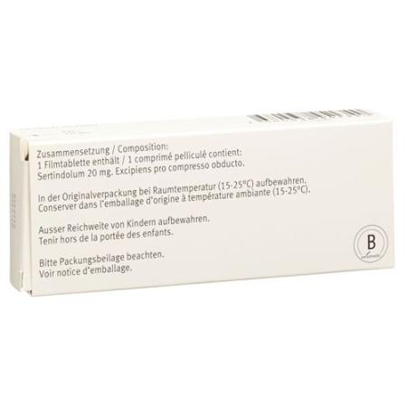Serdolect Filmtablet 20 mg 28 pcs - PrimeCare Global