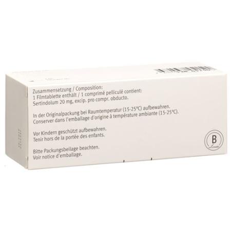Serdolect Filmtablet 20 mg 98 pcs - PrimeCare Global