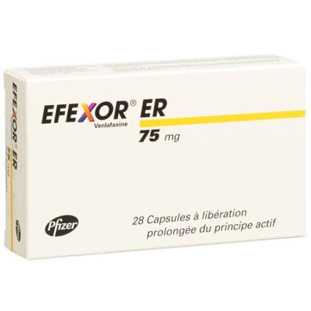 Efexor ER Kaps 75 mg with extended release 28 pcs - PrimeCare Global