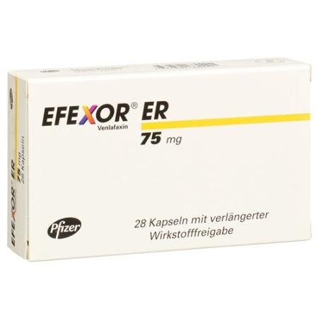 Efexor ER Kaps 75 mg with extended release 28 pcs - PrimeCare Global