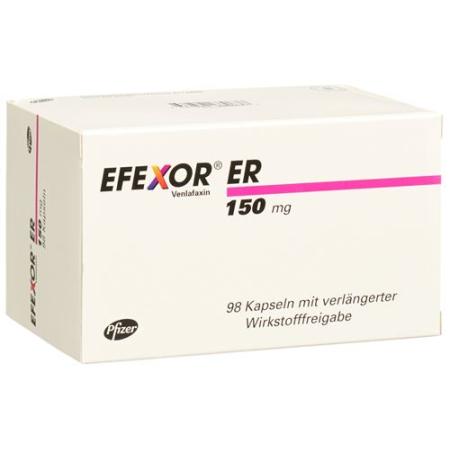 Efexor ER Kaps 150 mg with extended release 98 pcs - PrimeCare Global