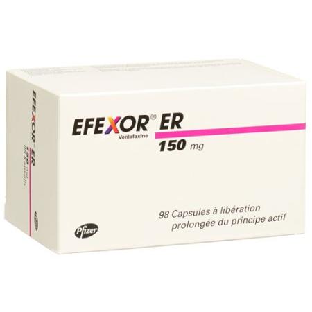 Efexor ER Kaps 150 mg with extended release 98 pcs - PrimeCare Global