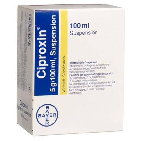Ciproxin Susp 5g/100ml Bottle 100ml - PrimeCare Global