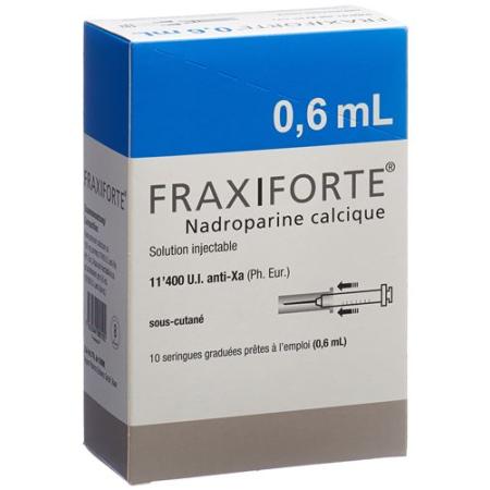 Fraxiforte 0.6 ml Inj L&ouml;s 10 Fertspr 0.6 ml - PrimeCare Global