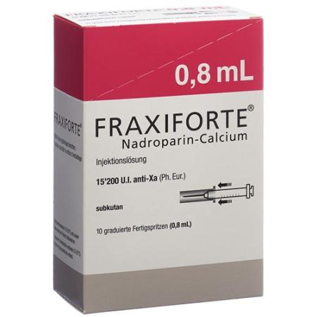 Fraxiforte 0.8 ml Inj L&ouml;s 10 Fertspr 0.8 ml - PrimeCare Global
