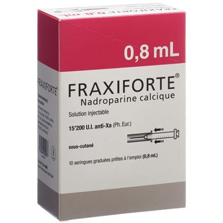 Fraxiforte 0.8 ml Inj L&ouml;s 10 Fertspr 0.8 ml - PrimeCare Global