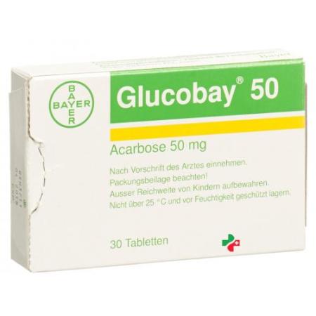 Glucobay 50 mg 30 tablets - PrimeCare Global