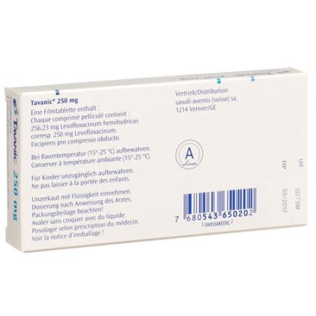Tavanic Tabl 250 mg 7 pcs - PrimeCare Global