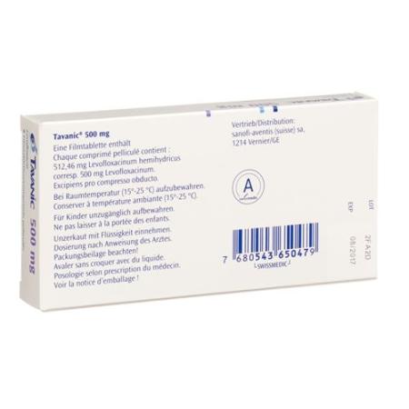 Tavanic Tabl 500 mg 5 pcs - PrimeCare Global