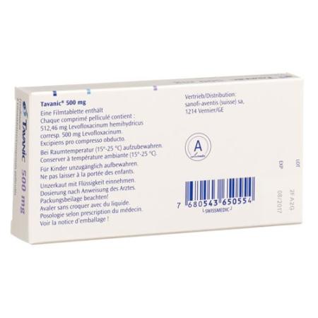 Tavanic Tabl 500 mg 7 pcs - PrimeCare Global