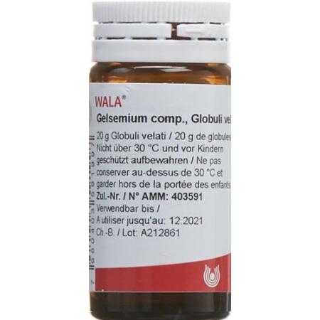 Wala Gelsemium comp. Glob bottle 20 g - PrimeCare Global