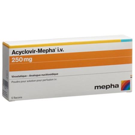 Acyclovir-Mepha i.v. Dry Sub 250 mg Penetration 5 pcs - PrimeCare Global