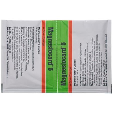 Magnesiocard Gran 5 mmol Orange 50 bags 5 g - PrimeCare Global