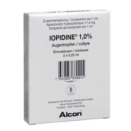 Iopidine Gtt Opht 1% 2 Monodos 0.25ml - PrimeCare Global