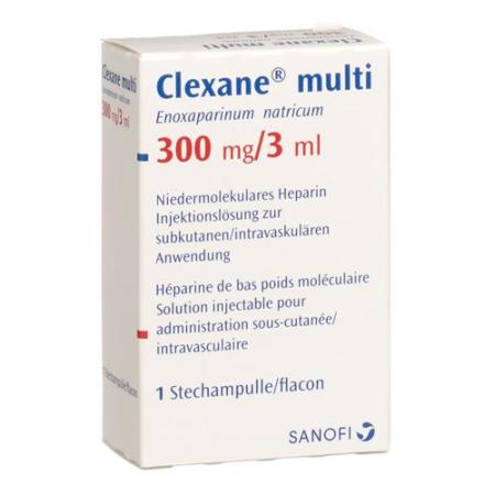 Clexane Multi Inj Soluble 300mg/3ml perf 3ml - PrimeCare Global
