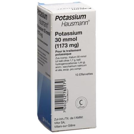Potassium Effervetten Hausmann Brausetable 10 pcs - PrimeCare Global