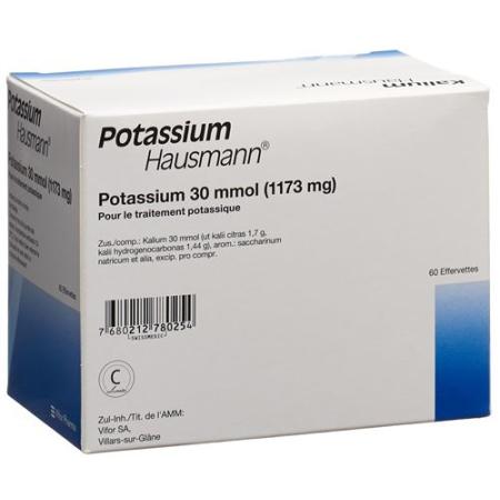 Potassium Effervetten Hausmann Brausetable 6 x 10 pcs - PrimeCare Global