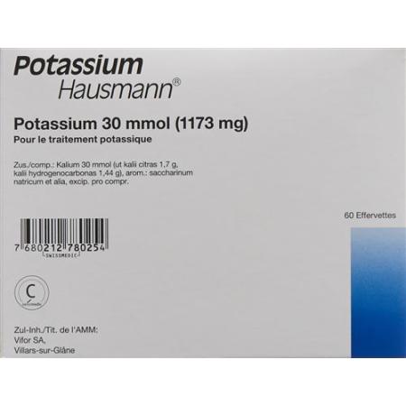 Potassium Effervetten Hausmann Brausetable 6 x 10 pcs - PrimeCare Global