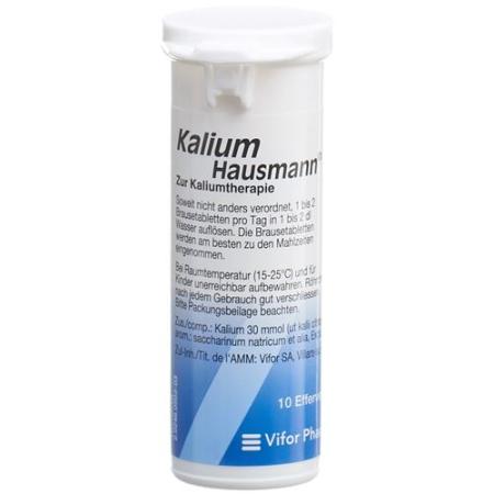 Potassium Effervetten Hausmann Brausetable 6 x 10 pcs - PrimeCare Global
