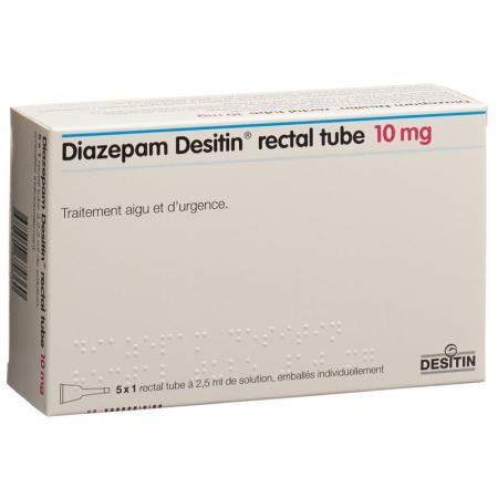 Diazepam Desitin Rectal Tube 10 mg 5 x 2.5 ml - PrimeCare Global