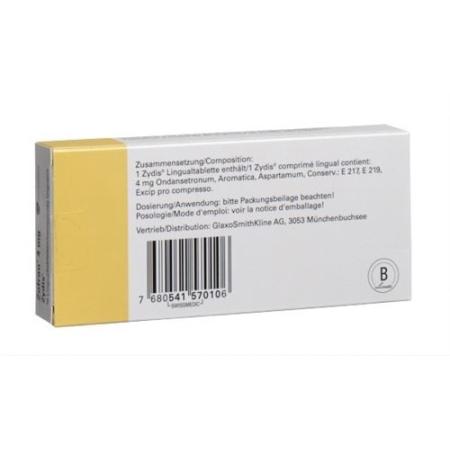 Zofran Zydis Lingual Tabl 4 mg 10 pcs - PrimeCare Global