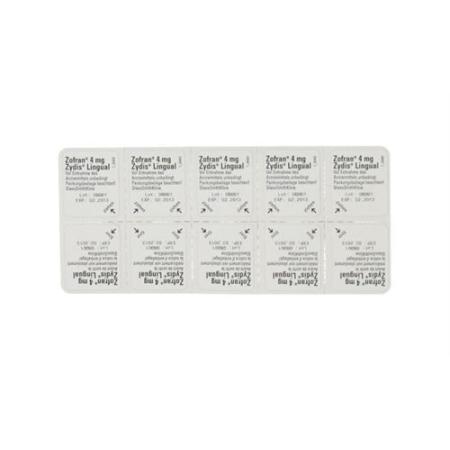 Zofran Zydis Lingual Tabl 4 mg 10 pcs - PrimeCare Global