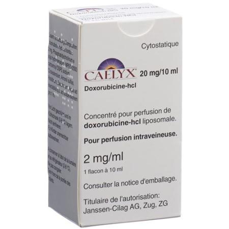 Caelyx Inf Konz 20 mg/10ml Amp 10 ml - PrimeCare Global