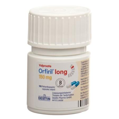 Orfiril long Ret Kaps 150 mg Ds 100 pcs - PrimeCare Global