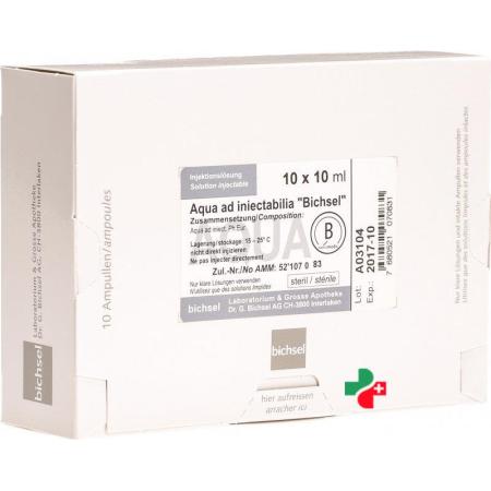 Aqua ad iniectabilia Bichsel 10ml ampoule 10 pcs - PrimeCare Global