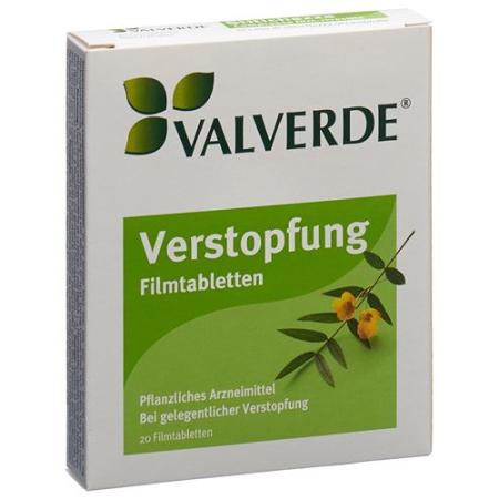 Valverde Constipation 20 film-coated tablets - PrimeCare Global