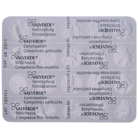 Valverde Constipation 20 film-coated tablets - PrimeCare Global