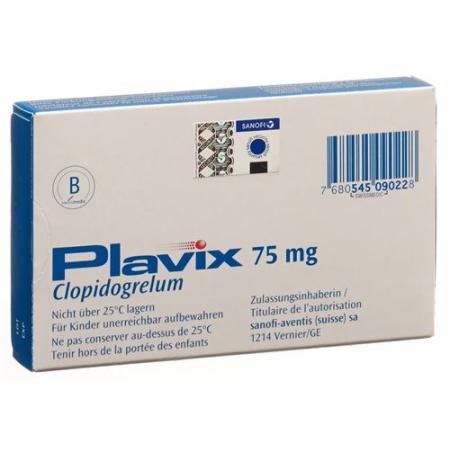 Plavix Tabl 75 mg 84 pcs - PrimeCare Global