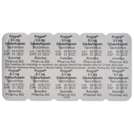 Prograf Kaps 0.5 mg 50 pcs - PrimeCare Global
