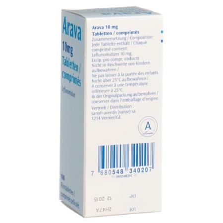Arava Filmtablet 10 mg 100 pcs - PrimeCare Global