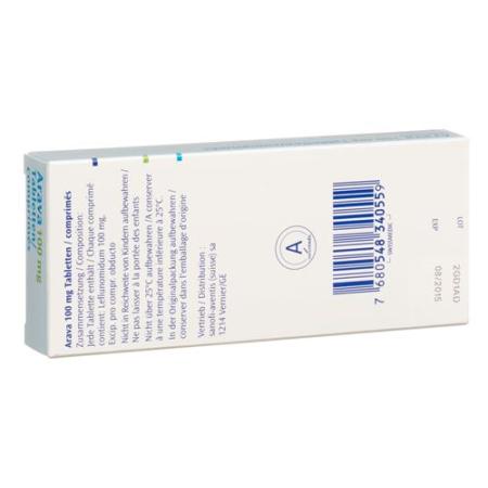 Arava Filmtablet 100 mg 3 pcs - PrimeCare Global