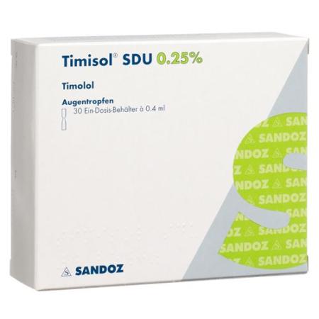 Timisol SDU Gtt Opht 0.25% 30 Monodos 0.4ml - PrimeCare Global