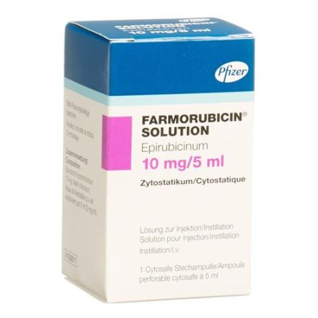 Farmorubicin Solution Inj L&ouml;s 10 mg/5ml Cytosafe 5 ml - PrimeCare Global
